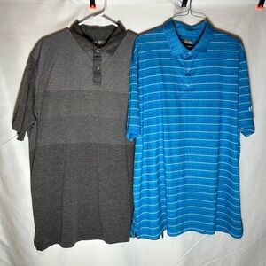 Callaway Blue and Gray Polo Shirts-set of 2